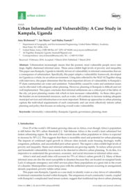 Urban Informality and Vulnerability - A Case Study in Kampala, Uganda