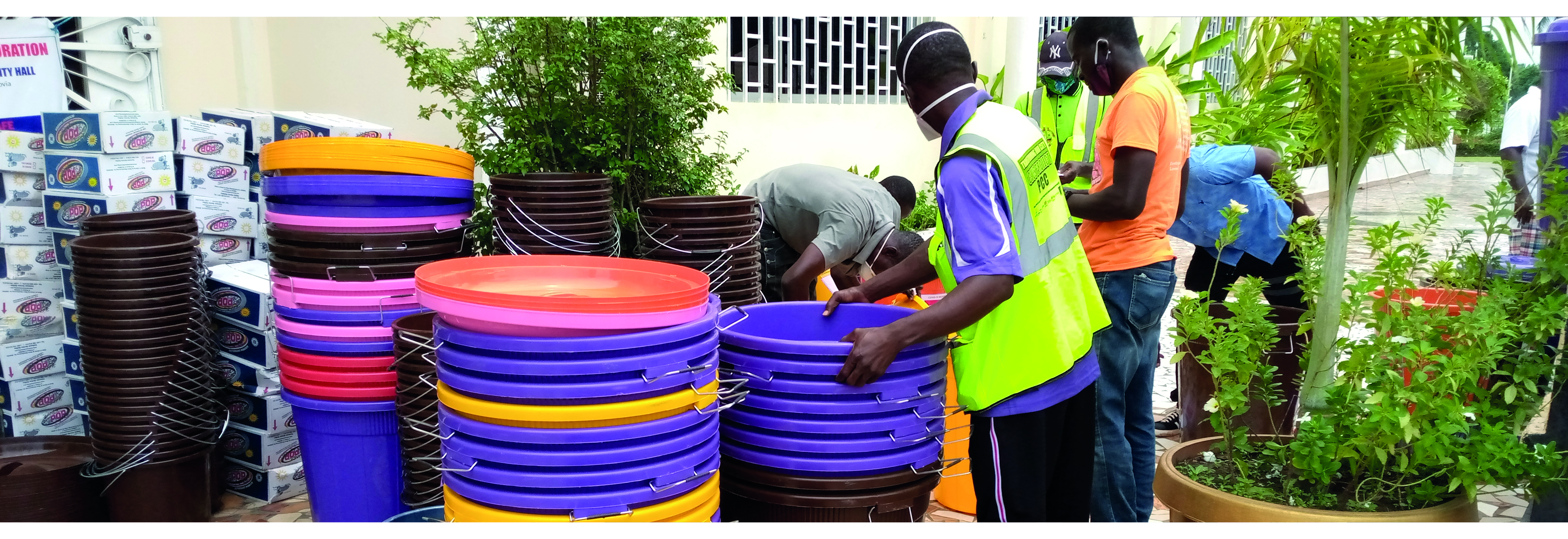 Liberia Wash stations Covid-19