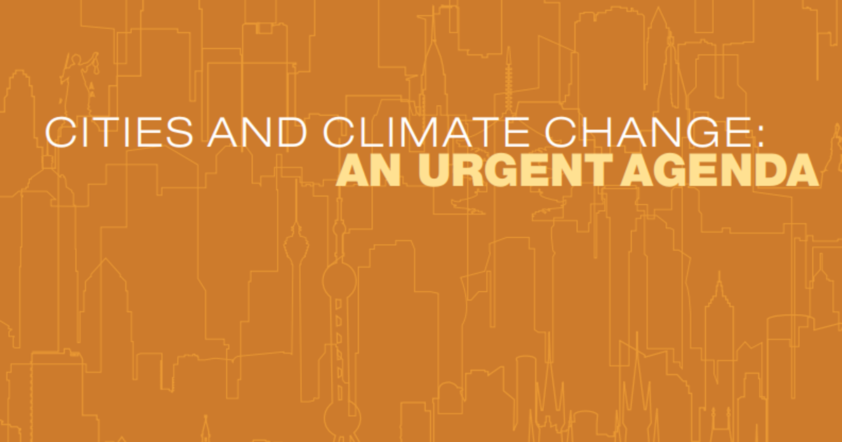 Cities and Climate Change: An Urgent Agenda | Cities Alliance